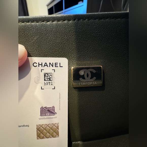 NWT 22K Chanel Small Boy Bag Kaki - Matte Gold Hardware - Picture 12 of 15